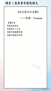 ​高质量学霸校园文：《打火机与公主裙》乖乖公主VS痞帅骑士