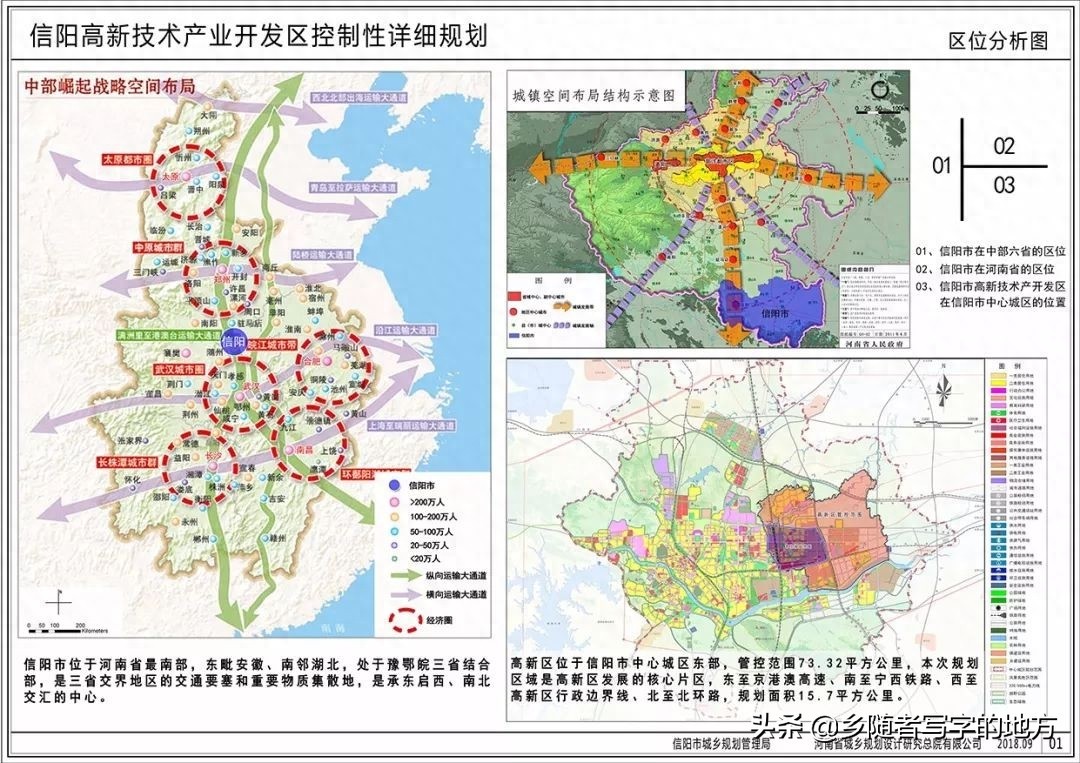 高清！河南省信阳市城市总体规划图，信阳人收藏了。