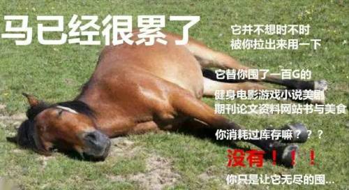 马已经很累了 马已经很累了
