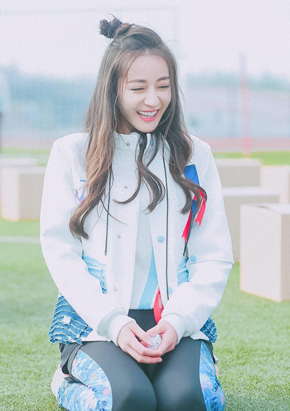 《奔跑吧》成员迪丽热巴美图欣赏,每一张都可以当作壁纸